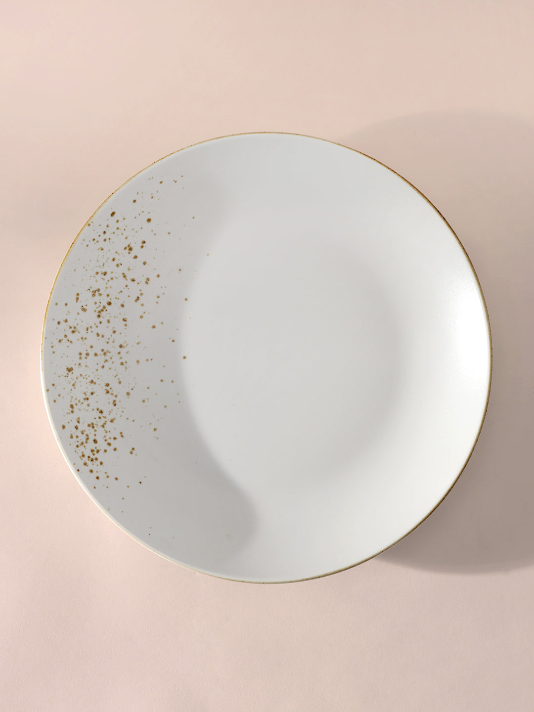 Gold Splatter Quarter Plate Set of 2