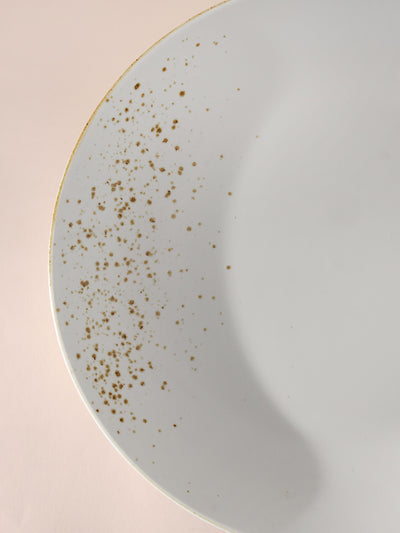 Gold Splatter Quarter Plate Set of 2