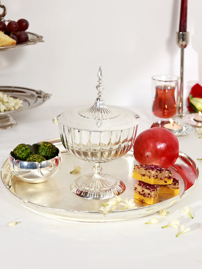 Regal Charm Silver Nut Bowl