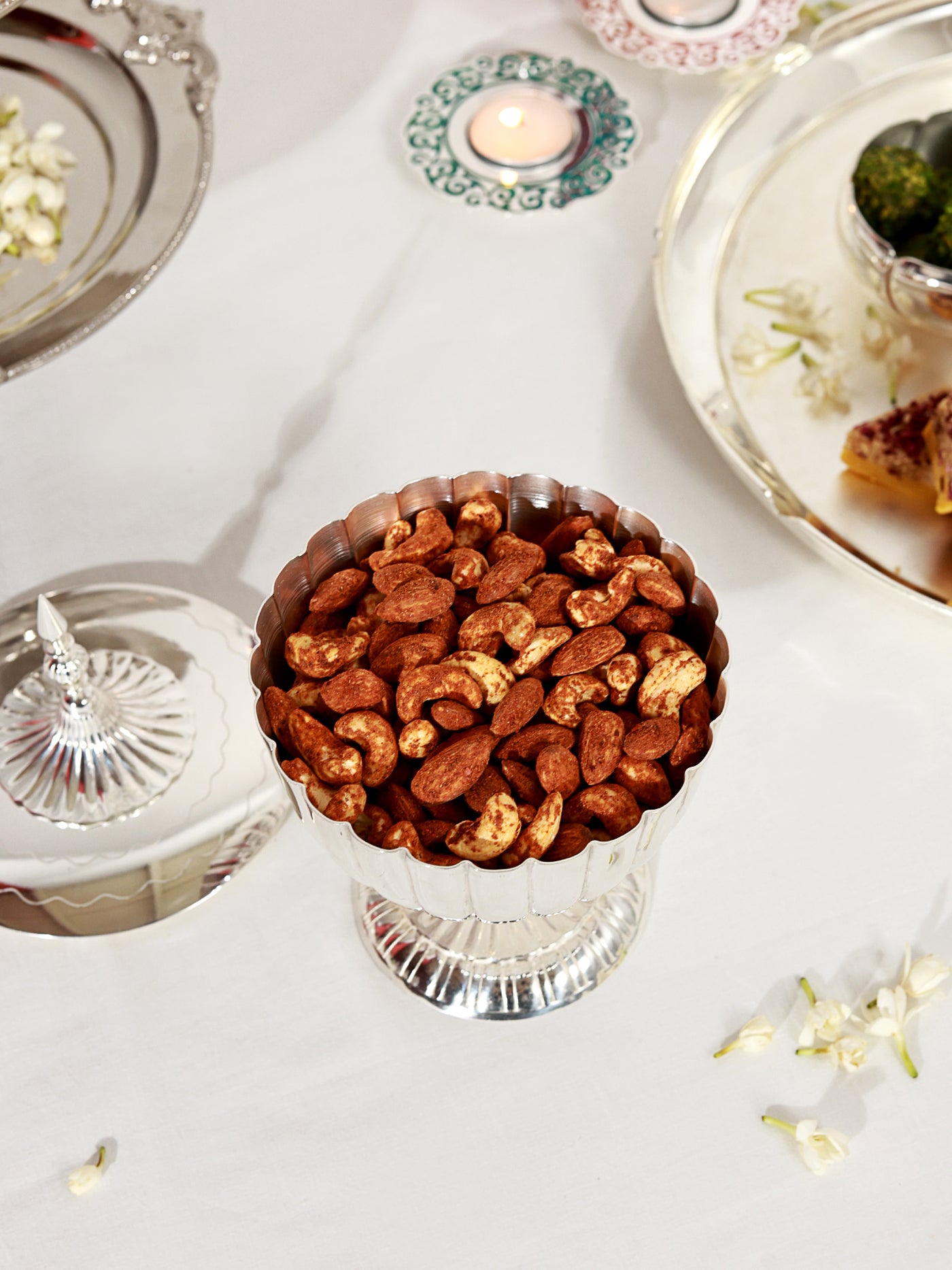 Regal Charm Silver Nut Bowl