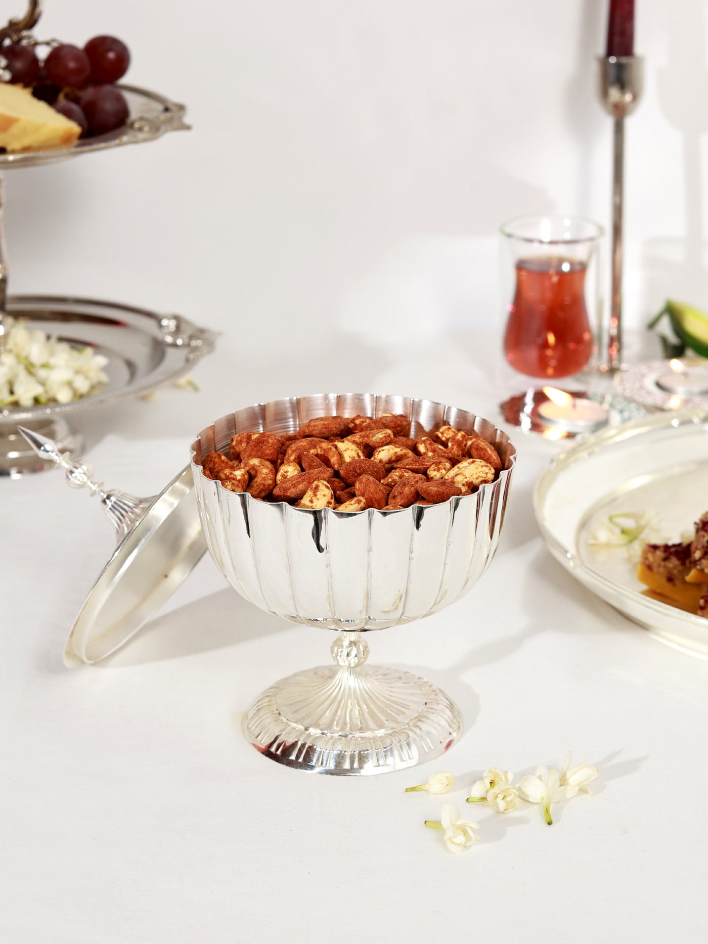 Regal Charm Silver Nut Bowl