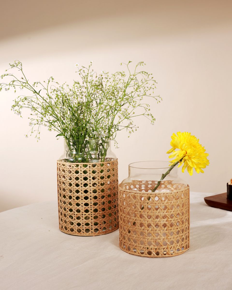 Rattan Vase - Small