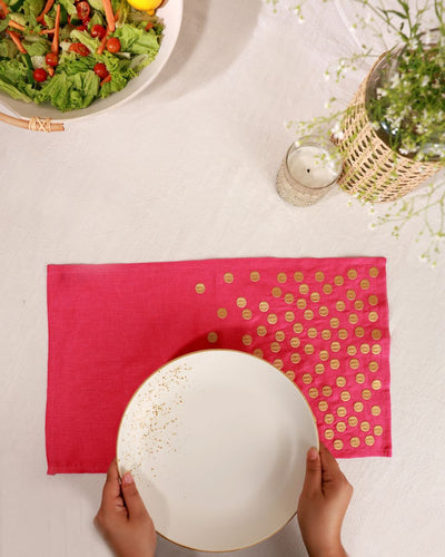 Rosy Luxe placemat - Set of 6