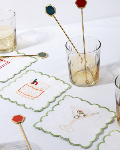 Tipsy Thread Coasters