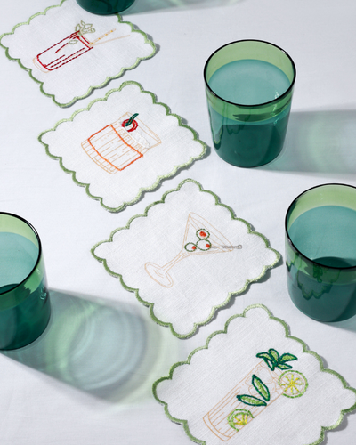 Tipsy Thread Coasters