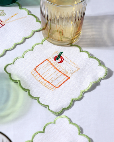 Tipsy Thread Coasters