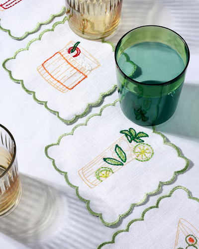 Tipsy Thread Coasters