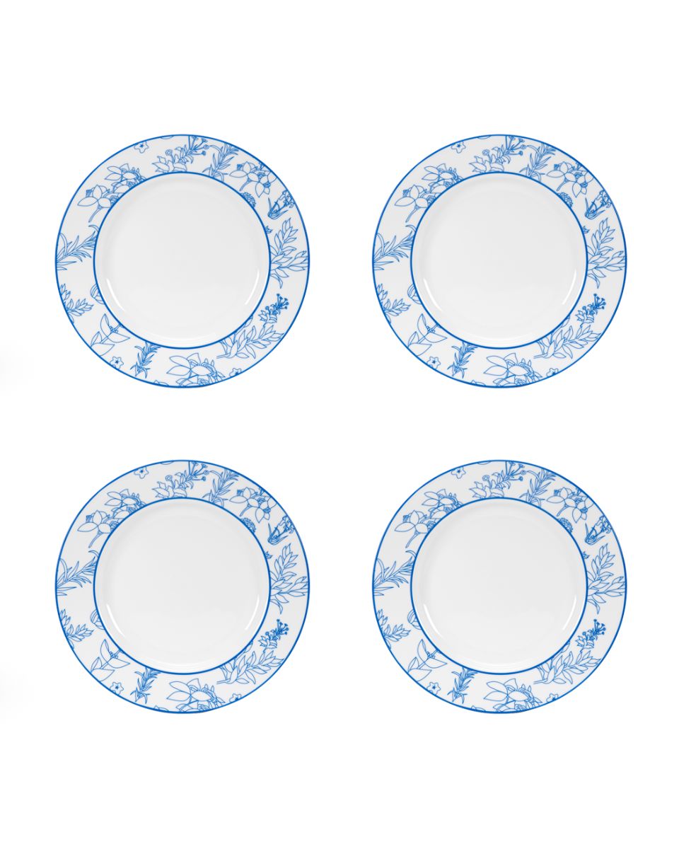 Love Indigo Dinner Plate -  Set of 4