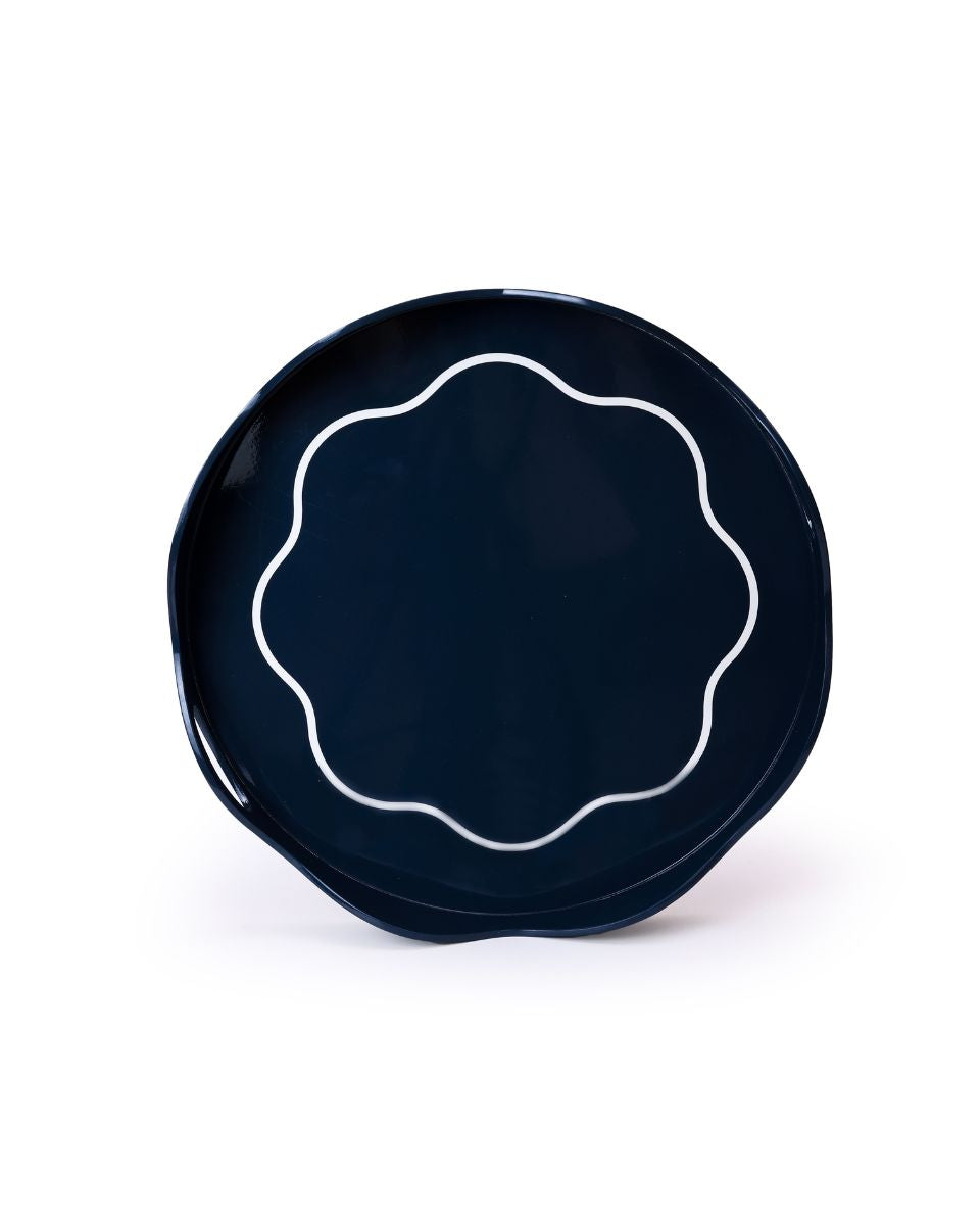 Linear Midnight Blue Serving Tray