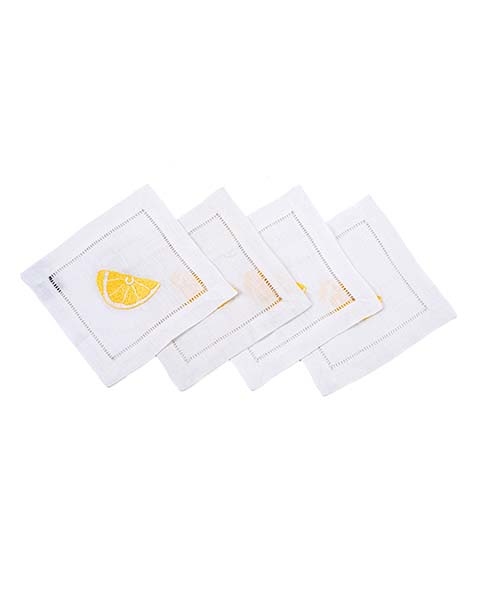 Citrus Season Cocktail Napkin set of 4