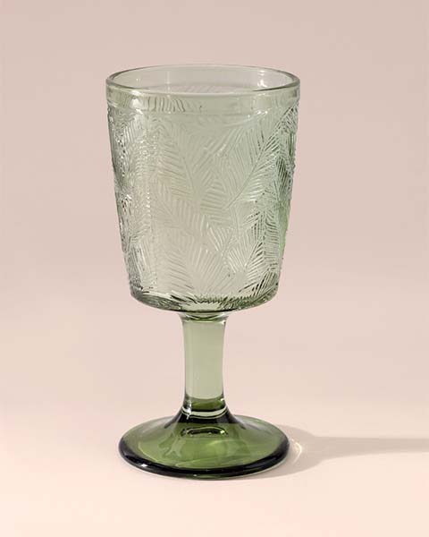 Tropical Moss Wine Glass - Green