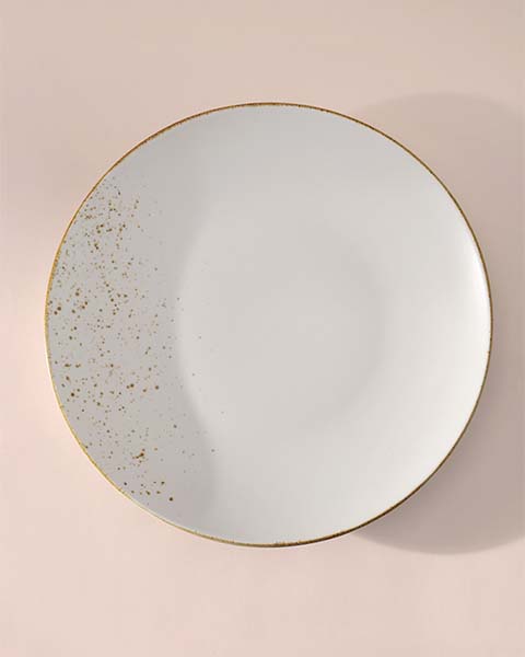 Gold Splatter Charger Plate