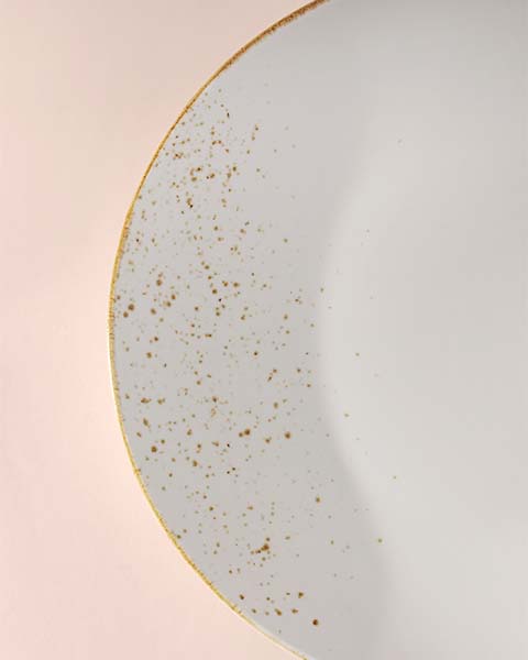 Gold Splatter Charger Plate