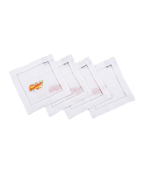 Spiced Martini Cocktail Napkin set of 4