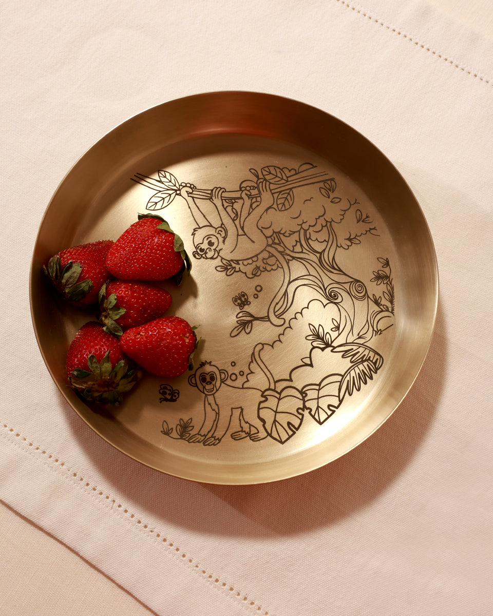 Decorative brass plate