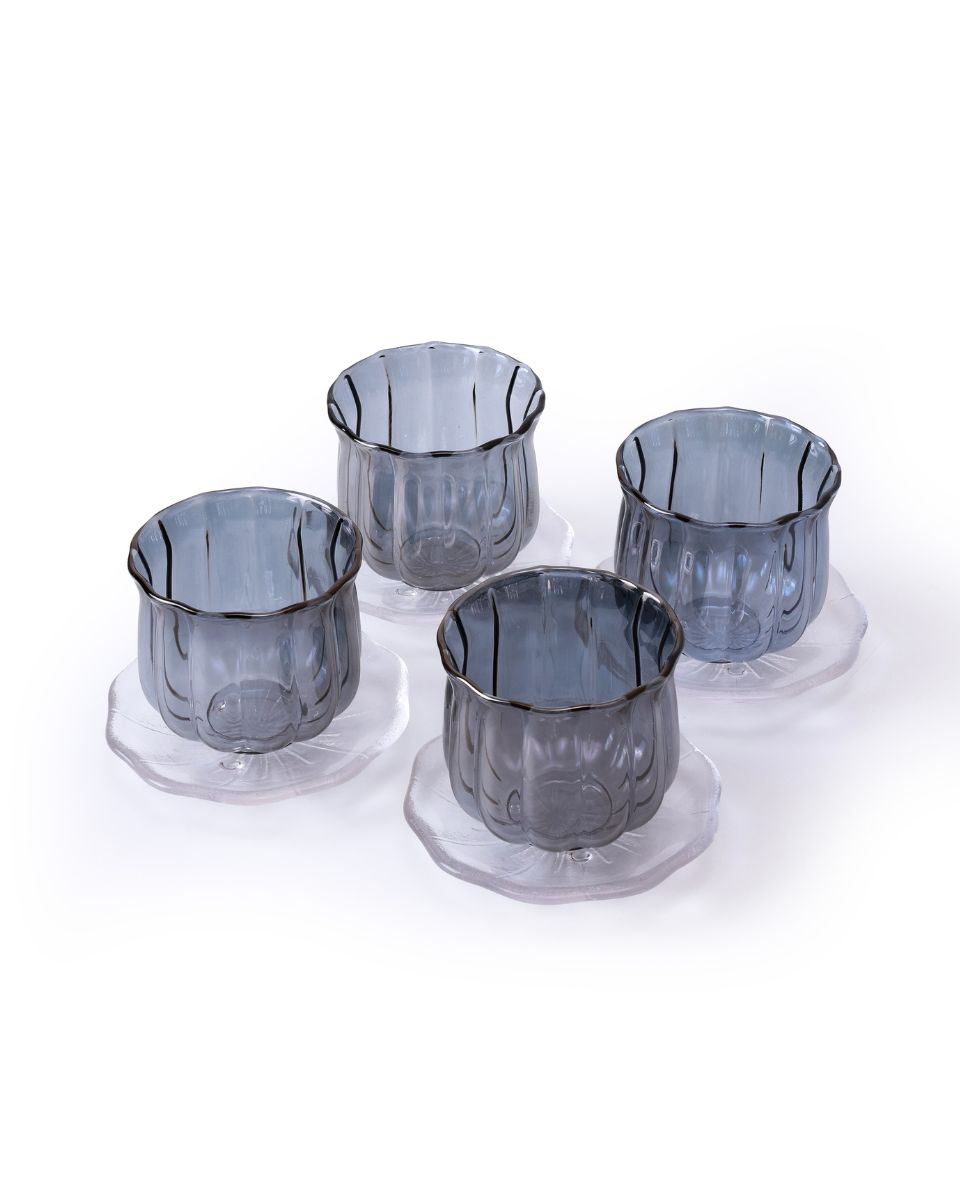 Greywhisper Cup Saucer Set of 4