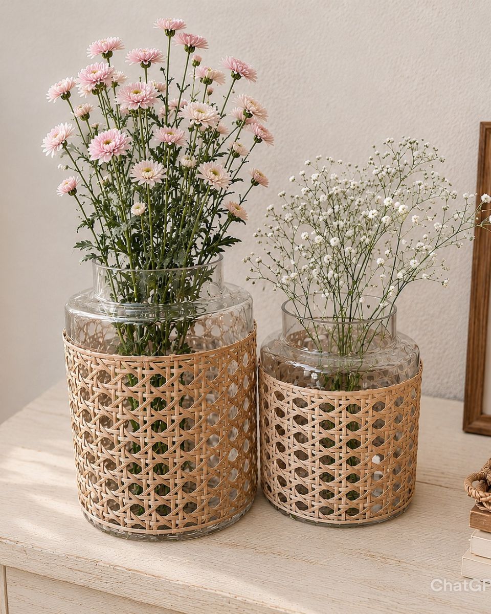 Rattan Vase - Mini – Table Manners and Co