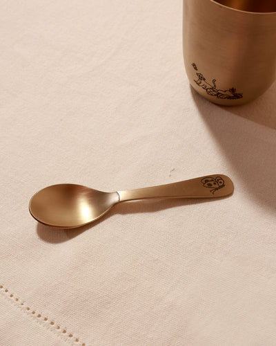 Brass spoon for kids