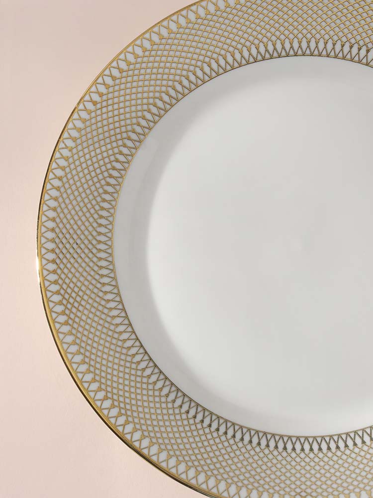 Gold Rim Dinner Plate