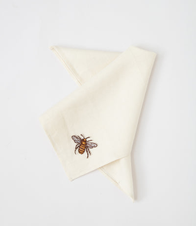 Off-white Honeybee Table Napkins - Set of 6