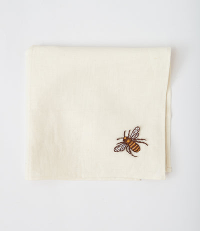 Off-white Honeybee Table Napkins - Set of 6